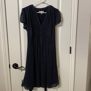 Navy blue dress size 10 from Dress Barn.